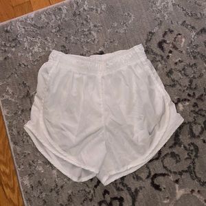 White nike dri-fit shorts